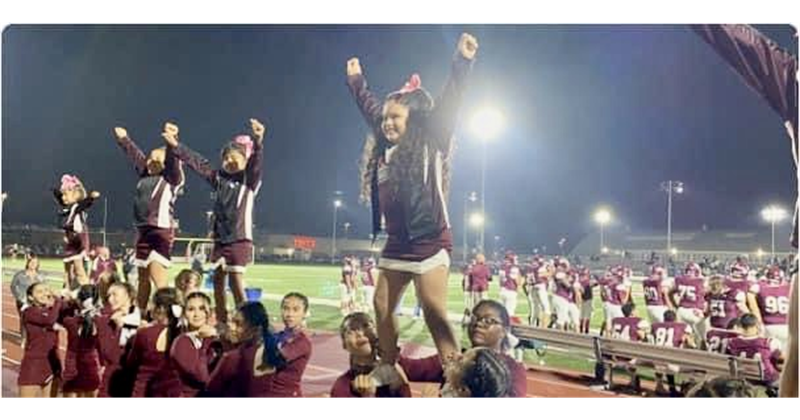 Cheering with Morton Cheer!